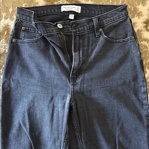 Abercrombie & Fitch Womens Black Ankle straight Ultra High Rise Curve Love Jeans